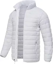 [SPOSULEI] Men Puffer Down Jacket Packable Lightweight Winter Jackets Coats Outdoor Waterproof Insulated Jackets