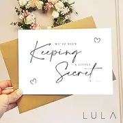 We've been keeping a little secret Pregnancy Announcement A5 Greeting Card with envelope, Family, Pregnancy Announcement, Pregnancy Reveal, Friends, Pregnancy Reveal Card