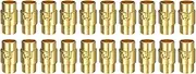 uxcell 20pcs Leather Cord End Clasp 7mm Hole Magnetic Cord End Caps Closures Leather Bracelet Buckle for Jewelry Making DIY Supplies Crafts, Gold Tone