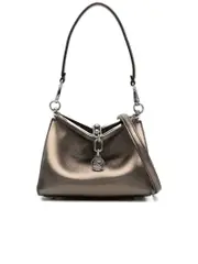 Etro Metallic Effect Pebbled Leather Shoulder Bag
