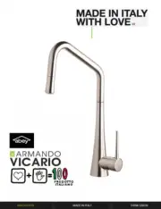 Armando Vicario TINKD BRUSHED NICKEL Side Lever Pull out Kitchen Mixer Tap