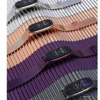 在飛比找Yahoo!奇摩拍賣優惠-小米錶帶 米蘭卡扣  適用小米手環5  3/4/6腕帶 金屬