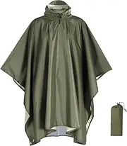 [Amagogo] Hooded Rain Poncho Rain Coat Lightweight Rain Cape Raincoat Rain Jacket for Fishing Sporting Event Travel Outdoor Activities