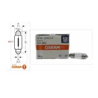 在飛比找蝦皮購物優惠-德國 歐司朗 OSRAM 雙尖燈泡 6411 12V 10W