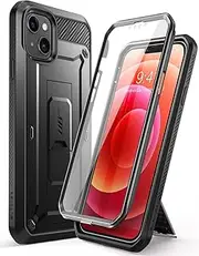 SUPCASE Unicorn Beetle Pro Series Case for iPhone 13 Mini (2021 Release) 5.4 Inch, Built-in Screen Protector Full-Body Rugged Holster Case (Black)