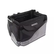 Dog Pet Travel Booster Bag Basket Cat Puppy Bike Seat Carrier With Safety Belt