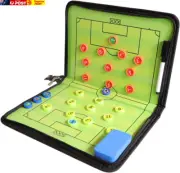Magnetic Soccer Coaching Tactics Board Portable Football Soccer Coaching Board E