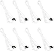 Sliverdew 8 Pack Pull Cord for Ceiling Switch Ceiling Fan Pull Chain Extender Light Pull Cord String with Connector Pull Chain Extension for Ceiling Fan Light Fixture Light Bulb, Bronze