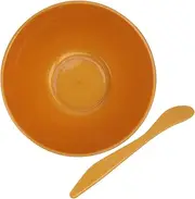 Facial Mask Bowl Set Plastic Bowl Mask Mixing Bowl Diy Mask Bowl Anti-drop Bowl for Home or Salon Golden