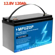 12V 120Ah LiFePO4 Lithium Iron Phosphate Battery Rechargeable RV Camping BMS