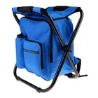 Portable Lightweight Folding Camping Insulated Backpack Chair Stool Blue