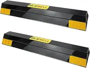 (New Updated) 16'' 2 Pcs Heavy Duty Parking Aid for Garage Walls, Parking Gadgets Protects Car, Parking Stopper Easy to Install 2 Packs, 16'' L x 3.7'' W x 1.8'' H NBTS555-16-2P