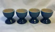 Le Creuset- Footed Egg Cup, Marselle Blue- set of 4