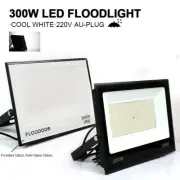 300W Flood Light Outdoor Security LED Floodlight AU Plug Spotlight Cool White