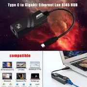 1000Mbps Type-C USB 3.1 USB-C to RJ45 Gigabit Ethernet LAN Network Adapter Cable
