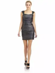 Aidan Mattox Women's Grey Snake Skin Dress Size 12