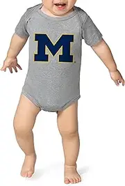 Little King NCAA Short Sleeve Tech Bodysuit-Big Logo -100% Polyester-Infant Sizes 0-3M 6M 12M 18M