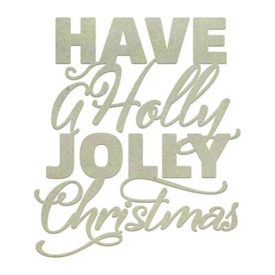 Holly Jolly Christmas Chipboard (1pc) CO726487