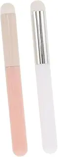 [Generic] 2pcs Mushroom Lip Brush Lip Gloss Lipsticks Makeup Brushes for Eyeshadow Facial Mask Eyeshadow Lip Tint Retractable Brush Makeup Lip Mask Applicator Lip Balms Metal
