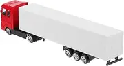 Kisangel Alloy Container Truck Model Realistic Inertia Drive Truck for Smooth Surface for Sandbox Scenes and Micro Landscape Decorating Present for Boys