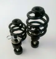 Solo Seat 3" Easy Fit Black Springs 1" Bolt on Mounts Harley Bobber Chopper
