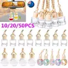 Bulk Mini Hanging Car Air Freshener Diffuser Empty Perfume Glass Bottle Ornament