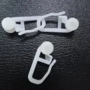 50 Pcs Curtain Roll Sliding Hooks Small Curtain Clips Hook Sliding Curtain Hook