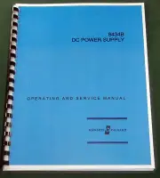 HP 6434B Operating & Service Manual: w/11"X17" Foldouts & Protective Covers