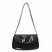 PU Leather Crossbody Bags Simple?Solid Color Summer Alligator Top-handle Handbags Female Simple Totes for Women