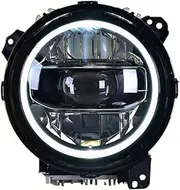 Headlight Projector Lens DRL Animation Automotive Accessories Styling Compatible with Jeep Wrangler Headlights 2018-2020 LED