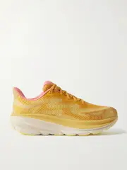 [Hoka] Hoka - Clifton 9 Gtx Ts Rubber-trimmed Mesh Sneakers - Yellow - US11 US11 Yellow