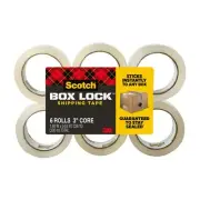 Scotch Box Lock Packaging Tape, 6 Rolls, 50M Extreme Grip Tape, 3950
