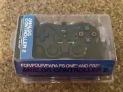 TTX Tech PS2 & PS1 Analog Controller 2 Wired Black Brand New Sealed