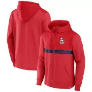 MLB PC Louis Cardinals Hoody Iconic Fleece Full Zip Hooded Jacket Jumper