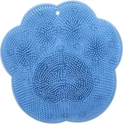Suction Cup Foot Scrubber Mat Practical Shower Foot Massager Cleaner Soft Material Space Saving Wall Attachment for Comfortable Foot Care for Home Use