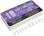 550pcs Ultrathin Seamless Fake Nails Soft Gel Press On Nails for Wedding Appointment (Square)