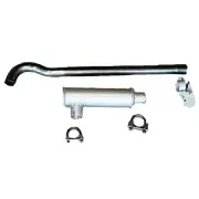 Muffler w/ Clamps Exhaust Pipe Rain Cap Set Fits Oliver Super 55 550