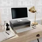 Monitor Stand Grey 42x24x13 cm Engineered Wood vidaXL