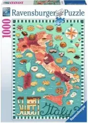Ravensburger: Map of Italy - Sweet Puzzle (1000pc Jigsaw) Board Game