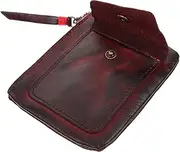 [CONGARTENO] Leather Coin Pouch Retro Coin Bag Small Wallet Money Pouch Decorative Bag