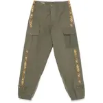 [Dries Van Noten] Dries Van Noten Bead-embellished Trousers 46 IT GREEN