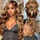 360 Lace Front Wigs Human Hair Full Lace Human hair Wigs Ombre Lace Frontal 1...