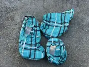 NWT Pessoa Bag Set: Tall Boots, saddle cover, Helmet Bag Bundle Juniper