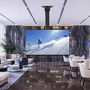 Adjustable Ceiling TV Mount Bracket - with Remote Control and Switch Control Design Electric TV Lift, Fits Most 26-75 Inch TVs LCD TV Floor Stand, Electric Ceiling TV Mount