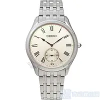 在飛比找蝦皮商城優惠-SEIKO 精工 SRK047P1手錶 米色面 小秒針 藍寶