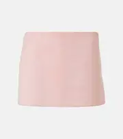 [Khaite] Khaite Jett suede miniskirt AU 8 pink