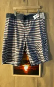 NWT Volcom Stoneys men’s Aura Stoney stripe multicolor board shorts size 38