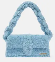 [Jacquemus] Jacquemus Le Bambidou shearling shoulder bag One Size blue