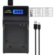 USB LED Battery charger for Panasonic Lumix DMW-BCM13 DMC-TS6 DMC-ZS45 DMC-ZS50