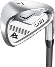 [COOLO] Single Graphite Golf Irons for Golfer Slower Swing Speeds, Reduced Strain on The Old Elbows and Wrists, Help Shots Go Farther, Men & Women Right Handed